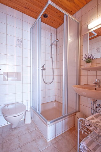Das Bad in der Fewo B von Haus 1